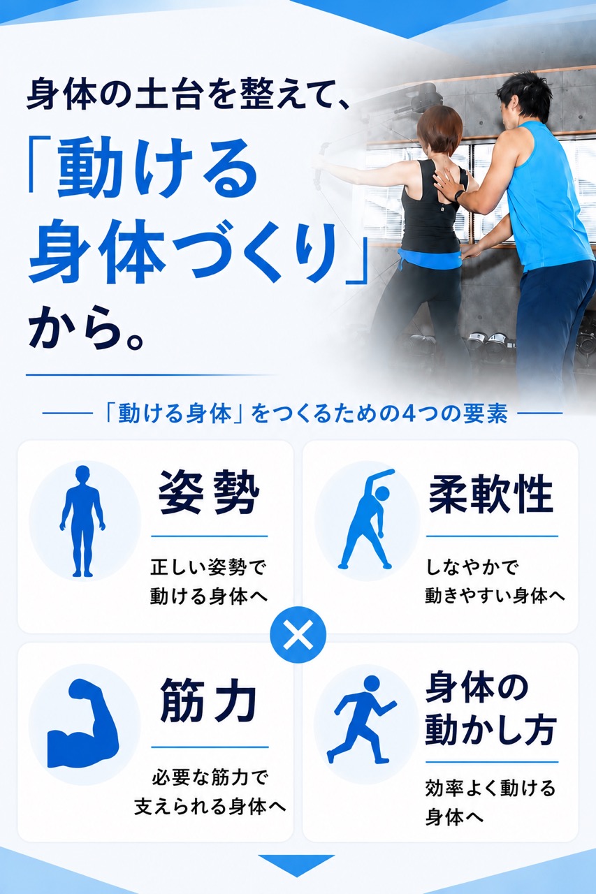 静岡市駿河区パーソナルジムの身体づくり